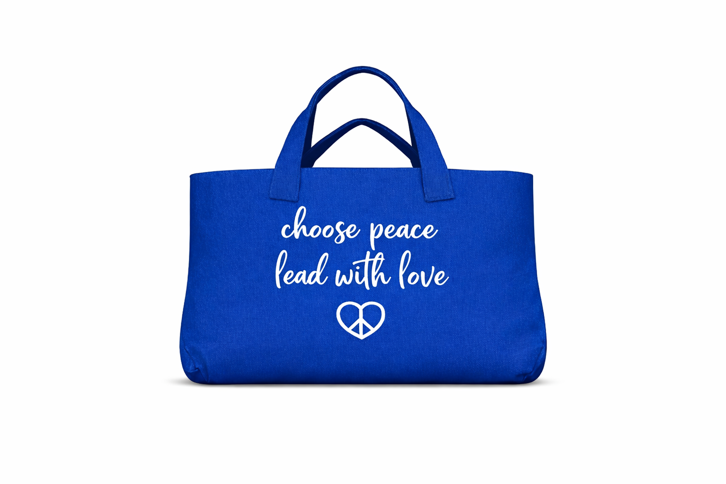 choose peace lead with love Knit Tote Bag